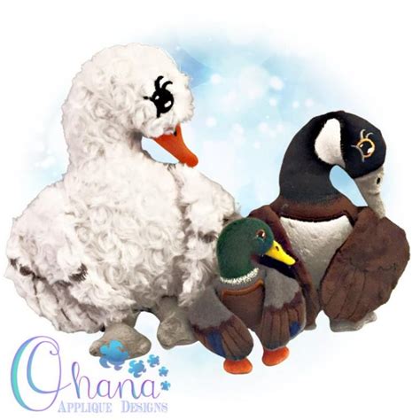 Ryan the Canadian Goose Stuffie Embroidery Design - Ohana Applique ...