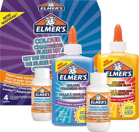 Elmers Colour Changing Slime Kit Slime Supplies Include Colour