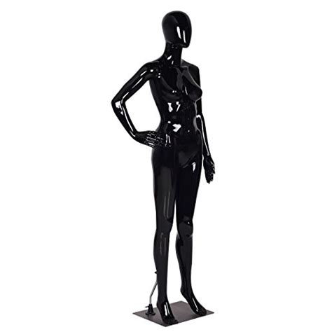 Female Mannequin Full Body Dress Form Display Plastic Egghead High