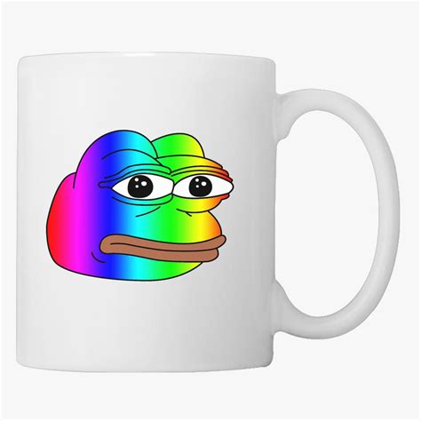 Pepe Meme Frog Rainbow Coffee Mug Customon