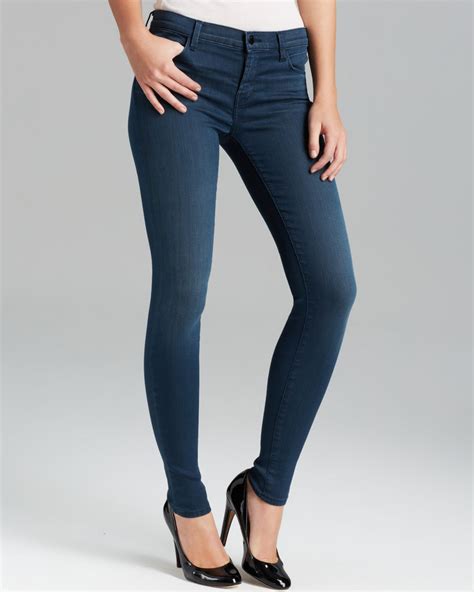 J Brand Jeans 620 Mid Rise Super Skinny In Heaven In Blue Lyst