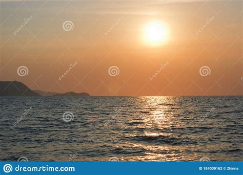 Beautiful Sunset Over The Ocean Seascape View Nature Concept Nature