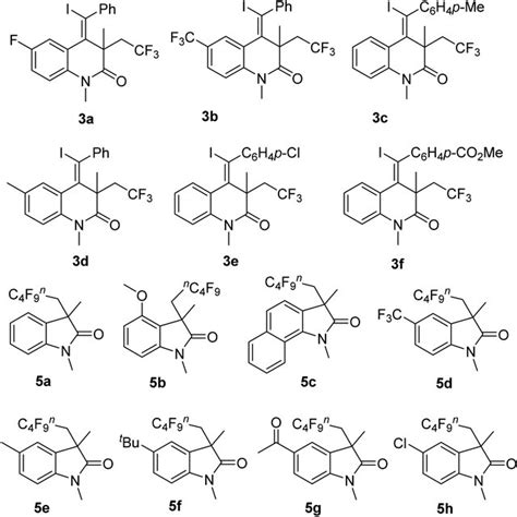 Chemical Structures Of Fluorinated 34 Dihydroquinolin 21h Ones And
