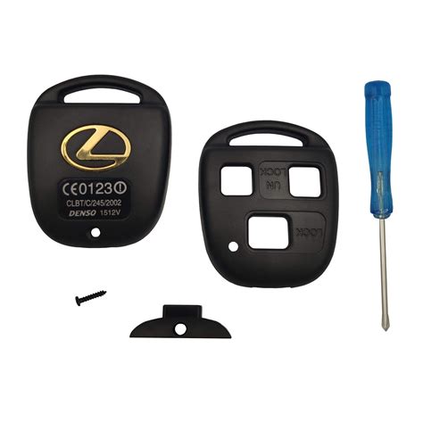 QIXIUBIA Replacement 3 Buttons Key Fob Shell Case Fit for Lexus Keyless