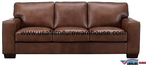 A brown sofa is the ideal choice to blend classic appeal with modern styling. Kimberlly Full Top Grain Brown Leather Sofa