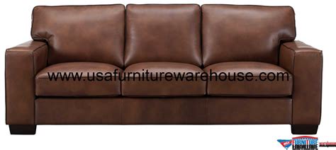 Shop with afterpay on eligible items. Kimberlly Full Top Grain Brown Leather Sofa