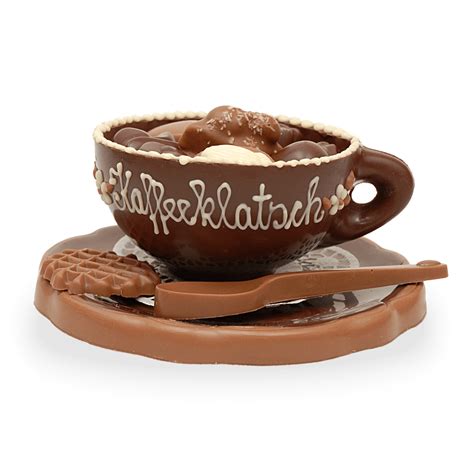 Schokoladentasse Kaffeeklatsch Mit Pralinen Gefüllt Schokoladenshop