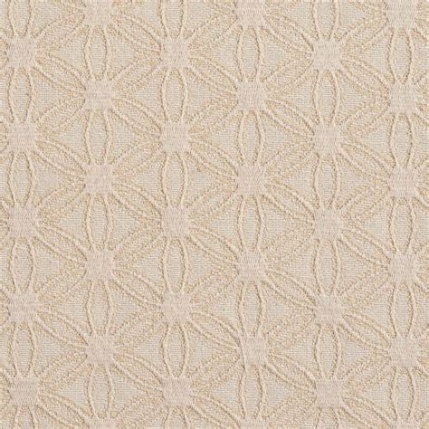 Ivory White Flower Jacquard Woven Upholstery Grade Fabric By The Yard
