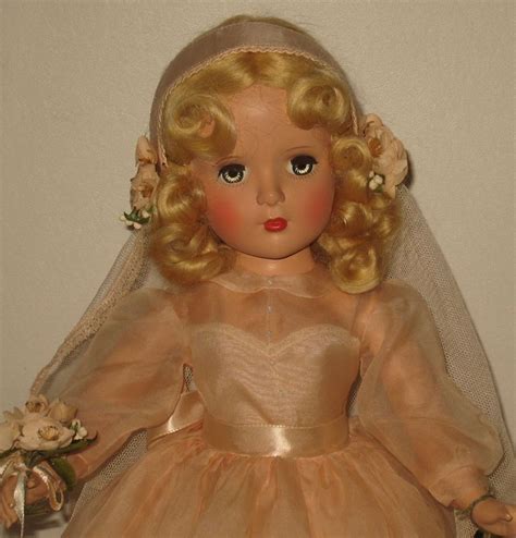 1950 S Madame Alexander Bride In Pink Wedding Dress 21 Doll Museum Quality Rare Doll Museum