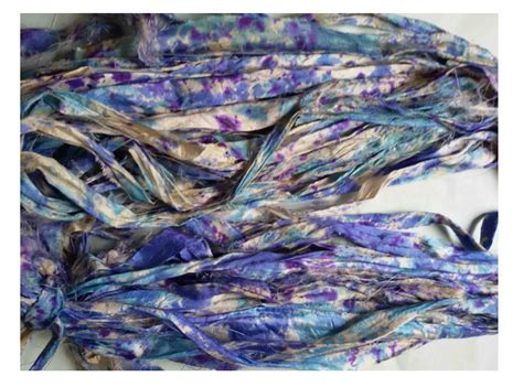 Recycled Silk Ribbon Tye Dye 6