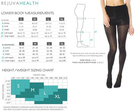 Size Chart For Leggings