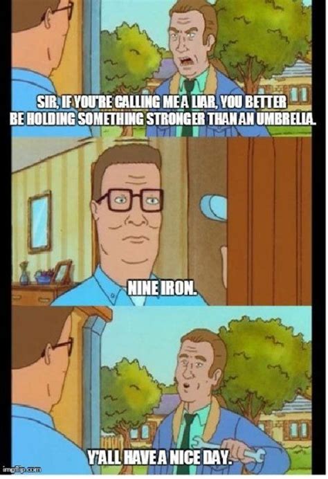 King Of The Hill Hank Being Prepared For Anything Good Cartoons