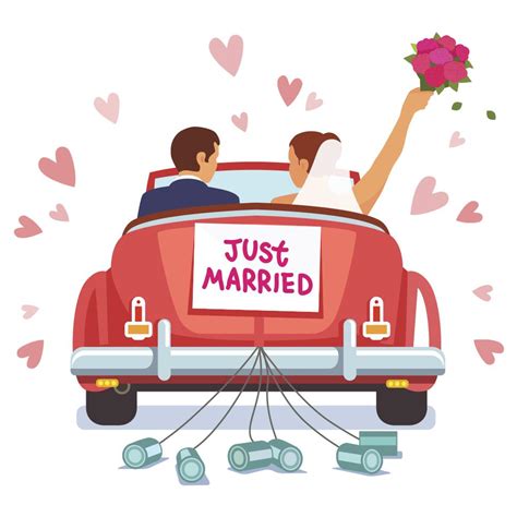 Just Married Wedding Engagement Cards Paper Party Supplies