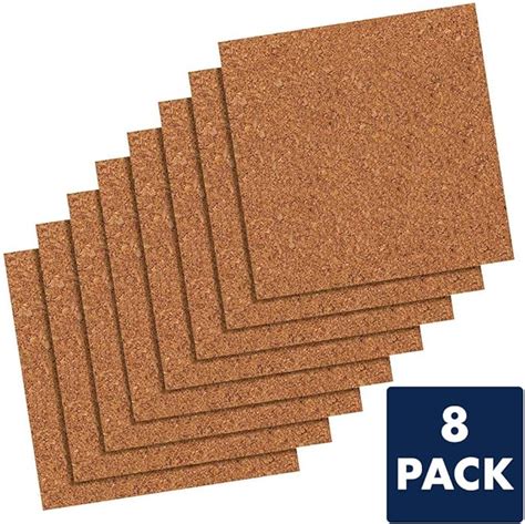 Quartet Cork Tiles 12 X 12 Corkboard Mini Wall Bulletin Boards 8