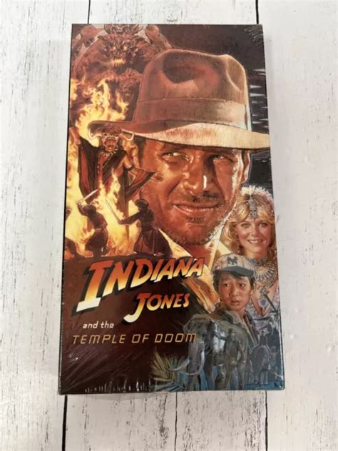 INDIANA JONES AND The Temple Of Doom VHS Shrink Watermark Original 12