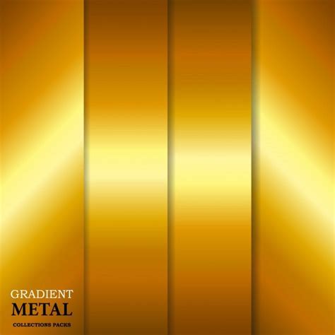 Fundo Gradiente De Metal Dourado Vetor Premium Gradiente Vetores