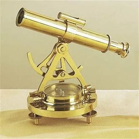 Brass Aladed Compass With Telescope Lens Cover And 3 Inch Compass Combo