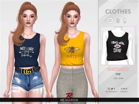Simple Shirt For Women 02 By Remaron From Tsr Sims 4 Downloads