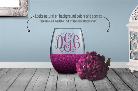 Download Stemless Wine Glass with Glitter Mockup PSD By sarahdesign | TheHungryJPEG.com