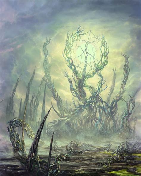Forest Mtg Art From Phyrexia All Will Be One Set By Alayna Danner Art Of Magic The Gathering