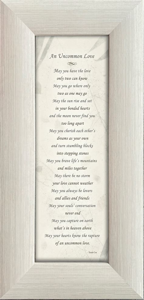 Uncommon Love Wedding Poem By Terah Cox Etsy Uk