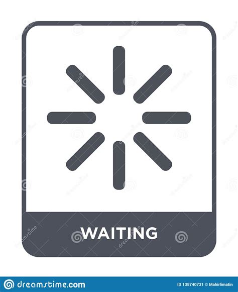 Waiting Icon In Trendy Design Style. Waiting Icon Isolated On White ...