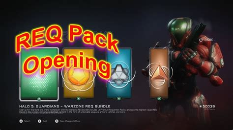 Halo 5 Guardians Opening Gold Req Packs Youtube