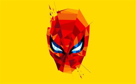 Download Wallpapers 4k Spiderman Mask Minimal Spider Man Adventure