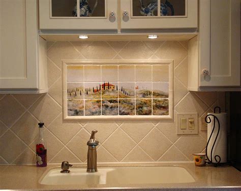 Tuscan Tile Murals Kitchen Backsplashes Tuscany Art Tiles