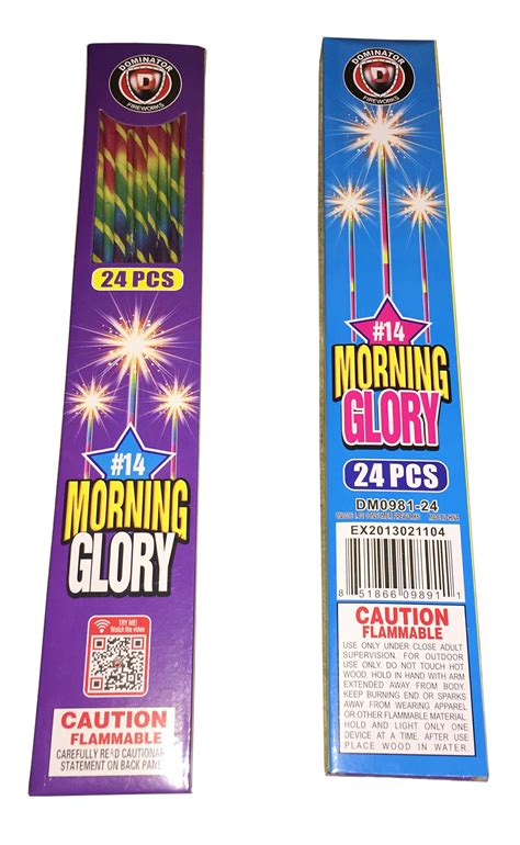 Sparklers L 14 Morning Glory 2 Dozen Box Fireworks City
