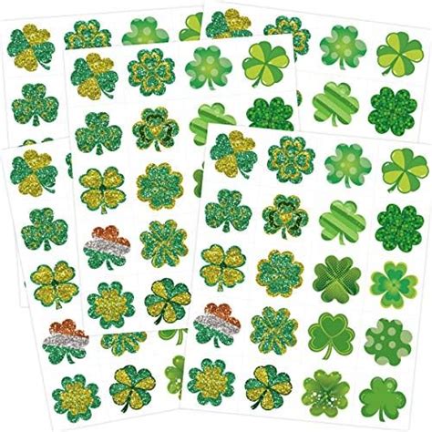 Amazon Com Shamrock Clover Tattoo St Patricks Day Stickers Irish Temporary Tattoos St Patricks