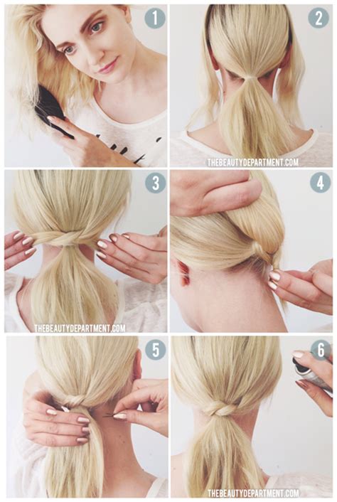 Tie your ponytail with an elastic. The Beauty Department: Your Daily Dose of Pretty. - SHORT ...