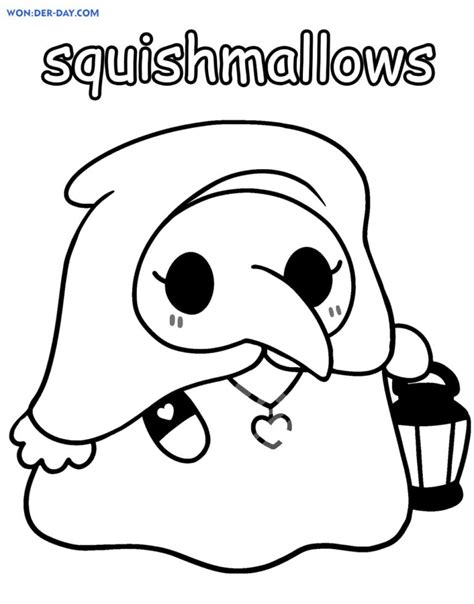 Granny horror game coloring pages 01.03.2021. Squishmallows coloring pages - Printable coloring pages