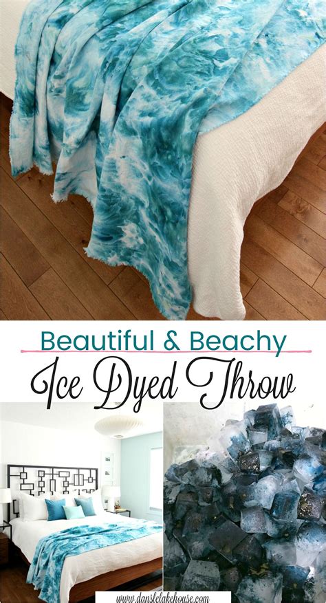 Diy Ice Dye Throw Blanket How To Ice Dye Ice Tie Dye How To Tie Dye