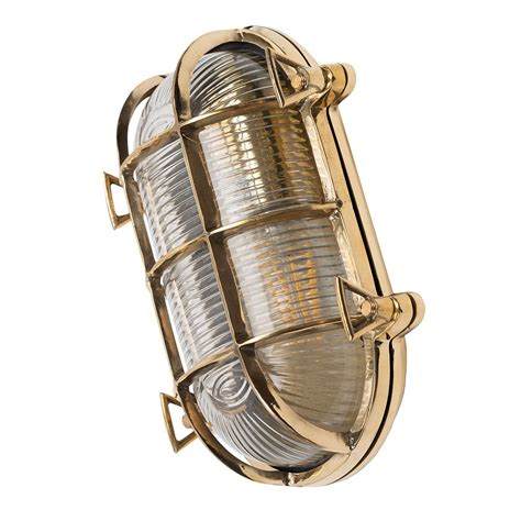 Soho Lighting Flaxman Outdoor Polished Brass Ip65 Rated Bulkhead Wall Light The Outdoor