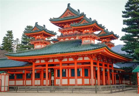 Heian Shrine In Kyoto Japan Stock Image Image Of Building Asia