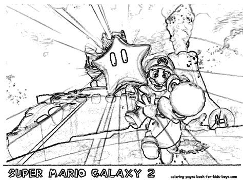 transmissionpress Printables Nintendi Wii Super Mario Galaxy Coloring
