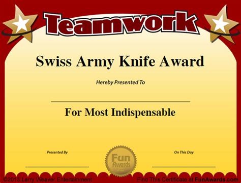 Free Funny Award Certificate Templates For Word