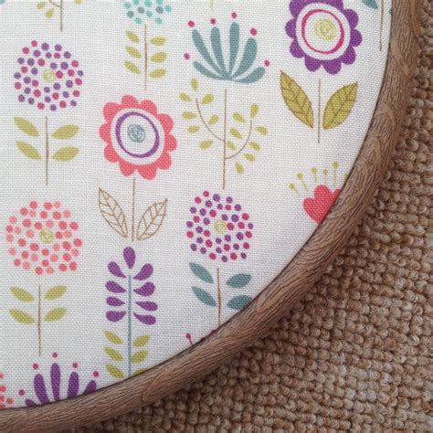 How To Frame Fabric In An Embroidery Hoop Feature Beautiful Fabric By