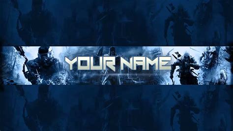 Photoshop Gaming Bannerchannel Art Template Psd