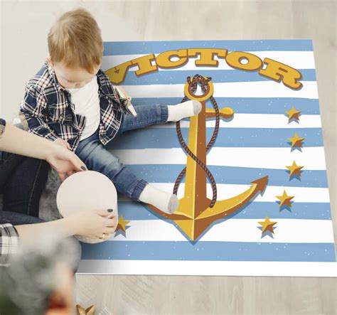 Anker mit sitz in düren deutschland hat sich seit der unternehmensgründung der textilen kreativ bis in die letzte faser führt anker als webteppichspezialist auch ein umfassendes sortiment an. Personalisierte anker kinder vinyl teppich mit namen ...