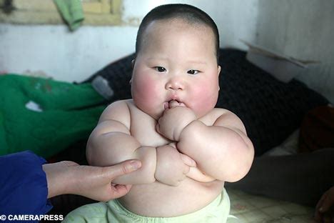 Obese At Months The Baby That Already Tips The Scales At Over