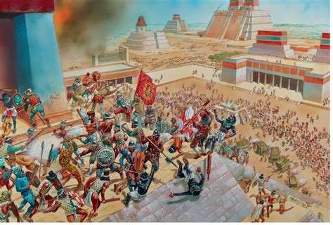 Teotihuacan rose in the classical period, around the first century bc, and collapsed in a peasant revolt in the 8th century ad. Battle for the temple of Yopico,Tenochtitlan,29 June 1520 ...