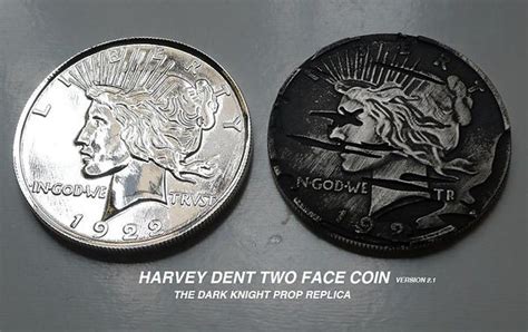 Batman Harvey Dent Two Face Replica Coin From The Dark Knight