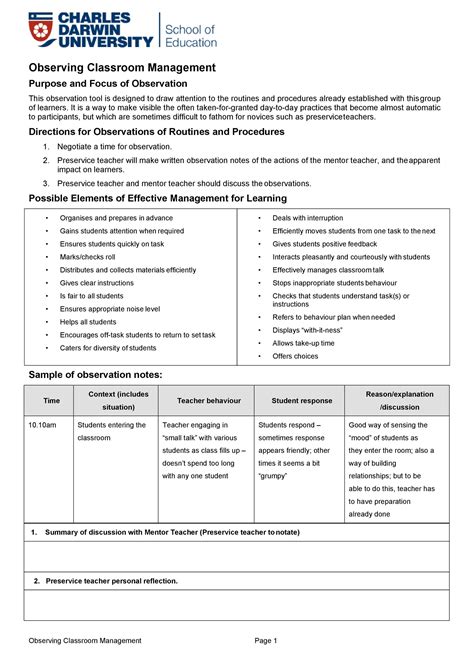 Classroom Management Plan 38 Templates And Examples Templatelab