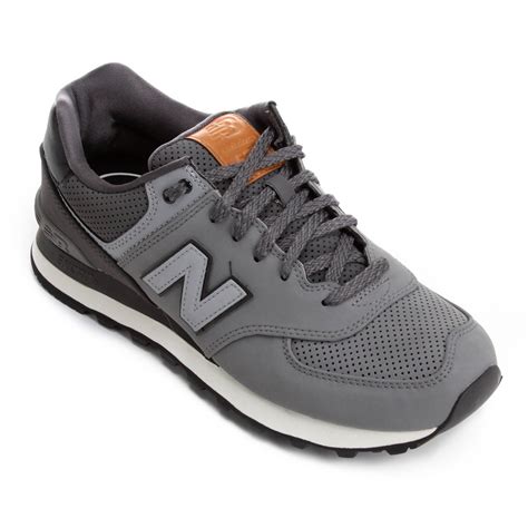 Tênis New Balance 574 Masculino Cinza E Preto Netshoes