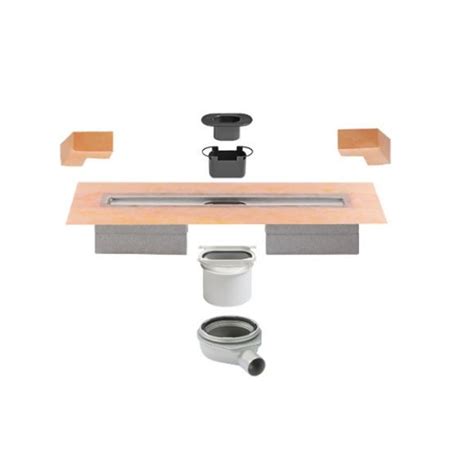 Lightweight for ease of installation. Schluter KERDI-LINE-H 50 G2 V4A Stainless Steel Linear ...