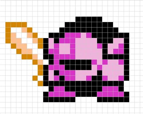 Meta Knight Kirby Pixel Art Grid Don T Let His Small Stature And Cute