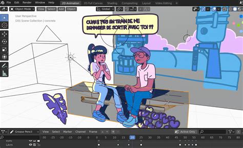 Behind The Scenes Animated Comic With Grease Pencil Blendernation