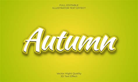 Premium Vector Autumn Season Text Effect Style